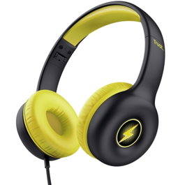 Trust Auriculares infantiles Nouna Kids con micrófono negros
